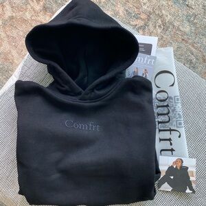 NWT COMFRT Signature Hoodie in Onxy Black Size Small